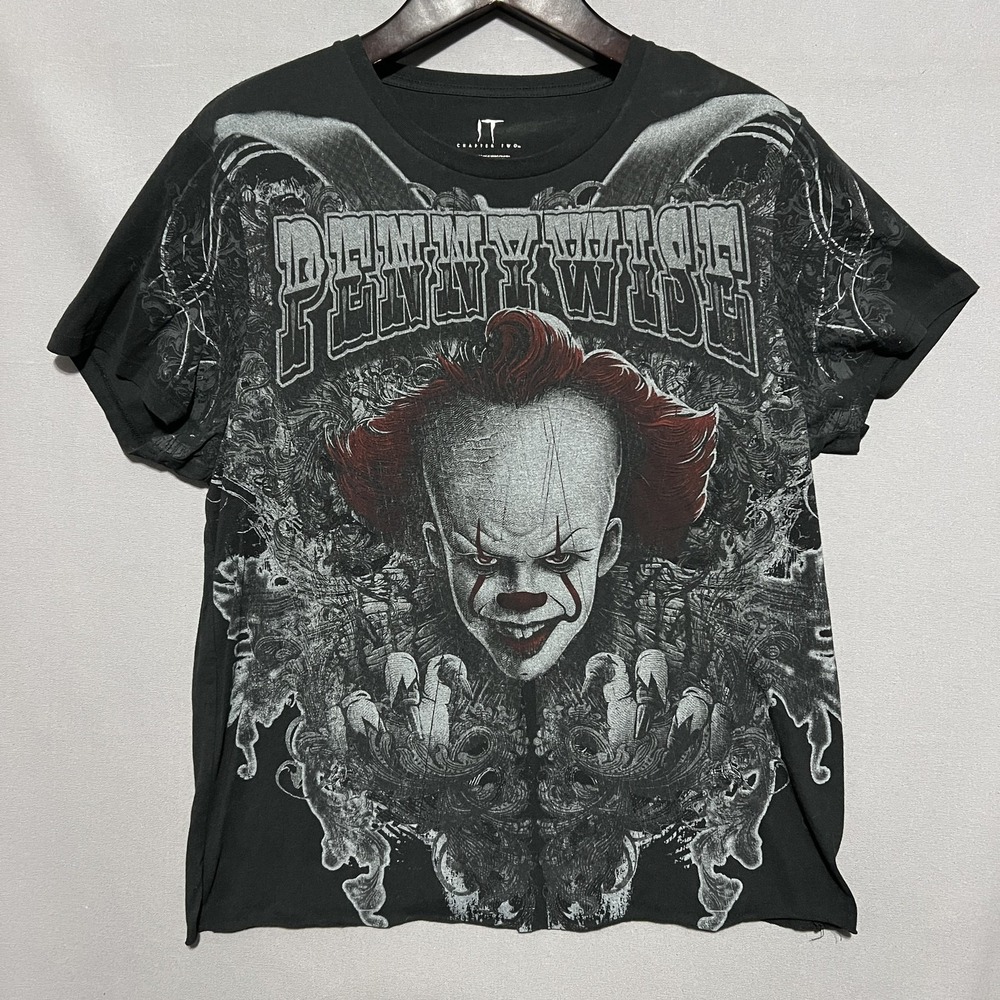 Pennywise IT Chapter Two Shirt Mens XL Black Mad Engine Graphic Tee T-Shirt